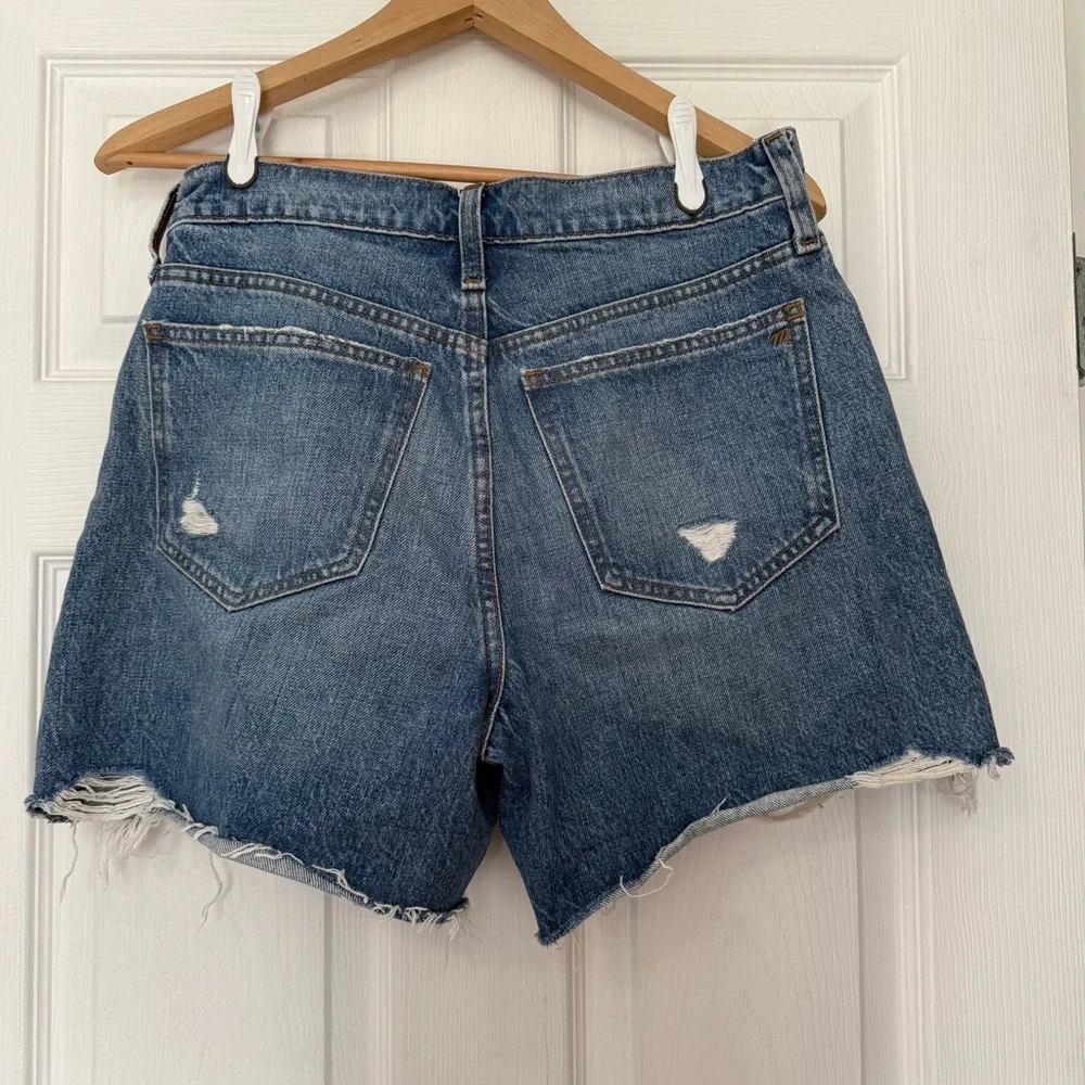 Madewell Relaxed Mid-Length Denim Shorts Size 27 - Picture 3 of 5